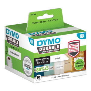 ETIQUETTE DYMO LABELWRITER RESISTANTE 25/89 BLANC - boîte de 2