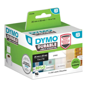 ETIQUETTE DYMO LABELWRITER RESISTANTE 25/25 BLANC - boîte de 2