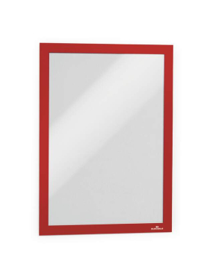 PORTE AFFICHE DURAFRAME A4 ROUGE - lot de 2