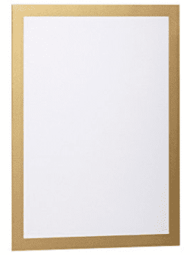 PORTE AFFICHE DURAFRAME A4 DORE - lot de 2