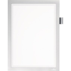 PORTE AFFICHE DURAFRAME NOTE ADHESIF A4 GRIS