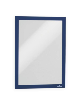 PORTE AFFICHE DURAFRAME A4 BLEU - lot de 2