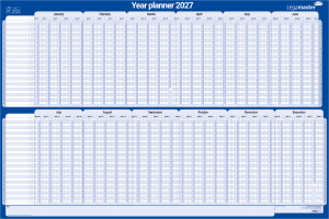 PLANNING CONGES ANNUEL CARTON LAMINE 60x90cm BNL LEGAMASTER *2027*