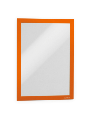 PORTE AFFICHE DURAFRAME A4 ORANGE DURABLE - lot de 2