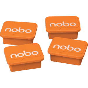 AIMANT RECTANGULAIRE NOBO ORANGE - boîte de 4