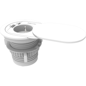 BLOC MULTIPRISE POWER SPOT 1 POSITION AVEC USB-A ET USB-C BLANC NORME FR/BE FELLOWES