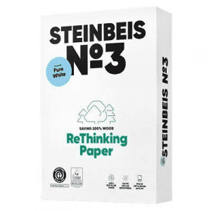 PAPIER RECYCLE STEINBEIS N°3 PURE-WHITE A3 80Gr BLANC - ramette de 500