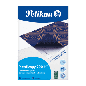 PAPIER CARBONE MAIN A4 BLEU PLENTICOPY 200H