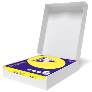 PAPIER CLAIREFONTAINE TROPHEE A4 80Gr JAUNE FLUO - ramette de 500