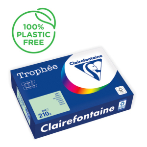 PAPIER CLAIREFONTAINE TROPHEE A4 210Gr VERT - ramette de 250