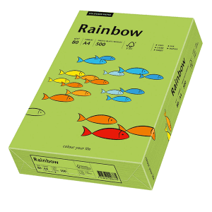 PAPIER RAINBOW A4 80Gr VERT - ramette de 500