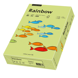 PAPIER RAINBOW A4 80Gr VERT VIF - ramette de 500