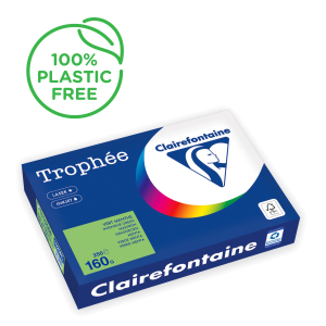 PAPIER CLAIREFONTAINETROPHEE A4 160Gr VERT MENTHE - ramette de 250