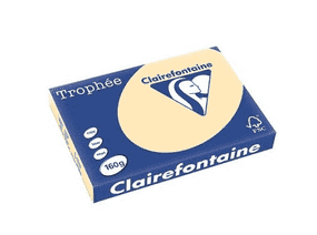 PAPIER CLAIREFONTAINE TROPHEE A3 160Gr CHAMOIS - ramette de 250