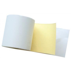 BOBINETTE PAPIER CHIMIQUE 76/70/12 2 PLIS BLANC/JAUNE EXACOMPTA - paquet de 10