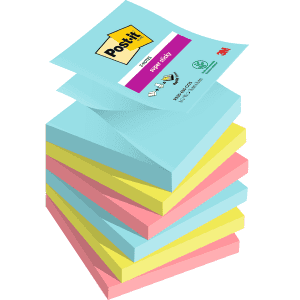 NOTES REPOSITIONNABLES POST-IT Z S330 SUPER STICKY 76/76 COSMIC - paquet de 6