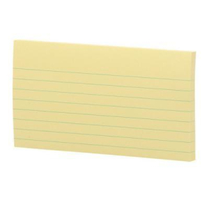 NOTES REPOSITIONNABLES POST-IT 635 JAUNE LIGNE 76/127 - paquet de 12