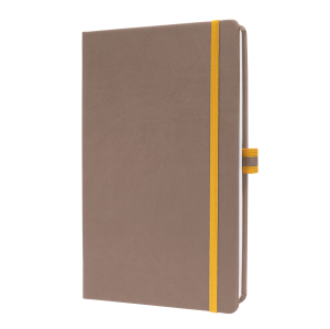 CARNET DE NOTES LINESCAPE 148x213mm Q5 COUVERTURE RIGIDE BRUN 176 PAGES SIGEL