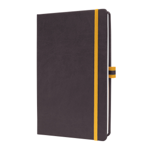 CARNET DE NOTES LINESCAPE 148x213mm Q5 COUVERTURE RIGIDE GRIS FONCE 176 PAGES SIGEL