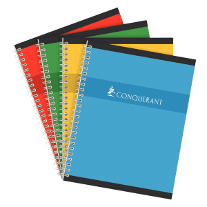 CAHIER 170/220 SPIRALE SEYES 50 FEUILLES 70Gr CONQUERANT