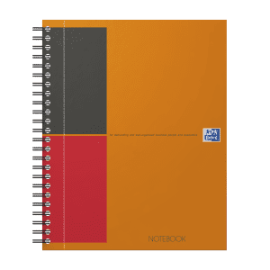 CAHIER A5+ SPIRALE LIGNE NOTEBOOK 80 FEUILLES MICRO-PERFOREES OXFORD