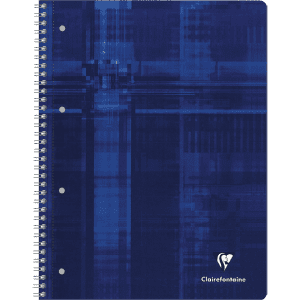 CAHIER 225x297mm SPIRALE Q5 80 FEUILLES MICRO-PERFOREES 4 TROUS 90Gr CLAIREFONTAINE