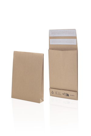 ENVELOPPE 162/229/40 STRIP BRUN 3 SOUFFLETS 110g E-GREEN - boîte de 250