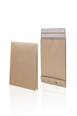 ENVELOPPE 250/350/50 STRIP BRUN 3 SOUFFLETS 110g E-GREEN - boîte de 250