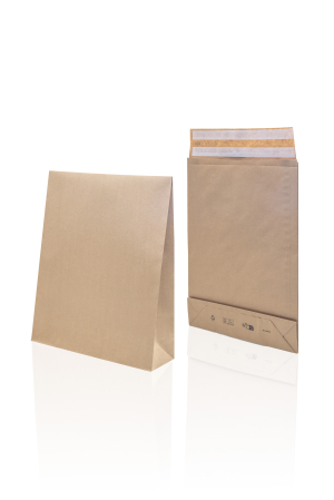 ENVELOPPE 350/450/80 STRIP BRUN 3 SOUFFLETS 100g E-GREEN - boîte de 200