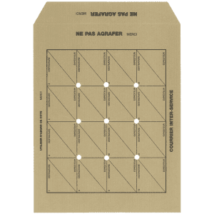 ENVELOPPE 260/330 COURRIER INTER SERVICE BRUN 120Gr - boîte de 250