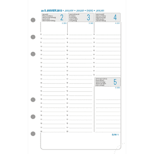 RECHARGE AGENDA EXATIME 17 SEMAINIER VERTICAL 10x17cm *2026*