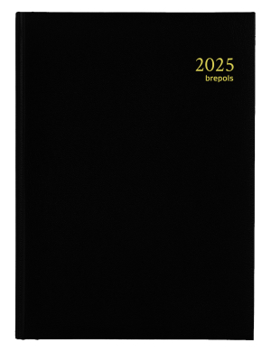 AGENDA EURO JOURNALIER NOIR RELIE "LIMA" 15x21cm *2025*"