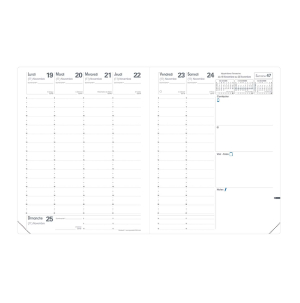RECHARGE AGENDA PRESIDENT SEMAINIER RELIE 21x27cm QUO VADIS *2026*