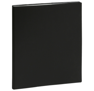 AGENDA JOURNEE PLANIFIEE 22 JOURNALIER NOIR RELIE "BARBARA" 18x23cm *2026*