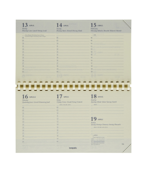 RECHARGE AGENDA OMNIPLAN SEMAINIER SPIRALE 9x16CM IVOIRE BREPOLS *2027*