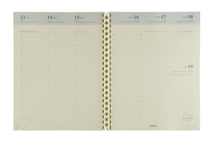 RECHARGE AGENDA CONCORDE SEMAINIER SPIRALE 21x27cm IVOIRE BREPOLS *2027*