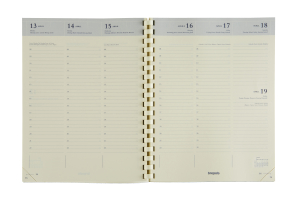 RECHARGE AGENDA TIMING SEMAINIER SPIRALE 17x22CM BREPOLS *2027*