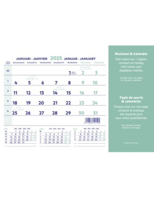 TAPIS SOURIS CALENDRIER 18x23cm *2025*