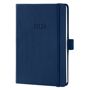 AGENDA CONCEPTUM SEMAINIER A6 BLEU FONCE RELIE SIGEL *2026*