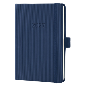 AGENDA CONCEPTUM SEMAINIER A6 BLEU FONCE RELIE SIGEL *2027*