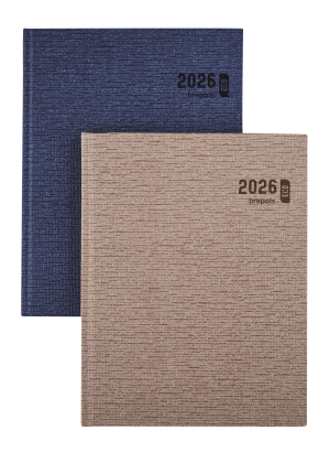 AGENDA ECOTIMING SEMAINIER ASSORTI RELIE "KAZAR" 17x22cm BREPOLS *2026*