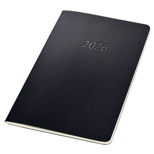 AGENDA CONCEPTUM MENSUEL A5 NOIR RELIE SIGEL *2026*