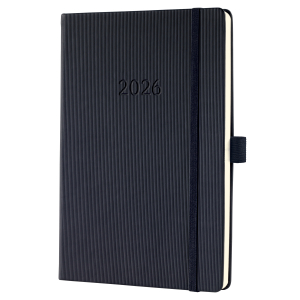 AGENDA CONCEPTUM SEMAINIER ET CARNET A5 NOIR RELIE SIGEL *2026*