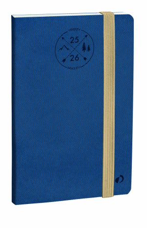 AGENDA PRESIDENT SD SEMAINIER BLEU DENIM RELIE "EVEREST" 21x27cm SEPT A DEC QUO VADIS *2026*"