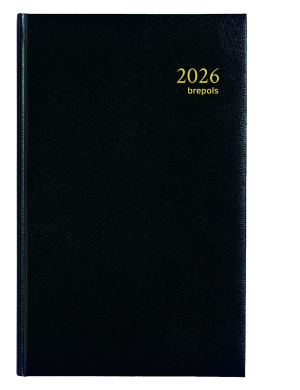 AGENDA DE BANQUE JOURNALIER NOIR RELIE SATURNUS 015 13x21cm BREPOLS *2026*