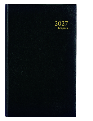 AGENDA DE BANQUE JOURNALIER NOIR RELIE SATURNUS 015 13x21CM BREPOLS *2027*