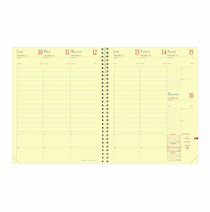 RECHARGE AGENDA MANAGER SEMAINIER SPIRALE 21x27cm IVOIRE QUO VADIS *2027*