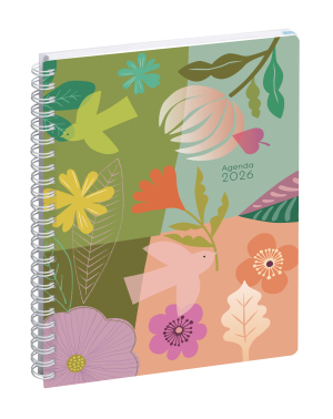 AGENDA EASYTIME 21 SEMAINIER SPIRALE MINI LABO VERT 21x15cm EXACOMPTA *2026*