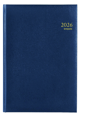 AGENDA OMEGA SEMAINIER BLEU RELIE "LIMA" 21x29cm BREPOLS *2026*