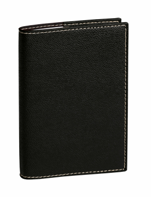 AGENDA PLANNING SD SEMAINIER NOIR RELIE "CLUB" 18x24cm & REPERTOIRE QUO VADIS *2027*"